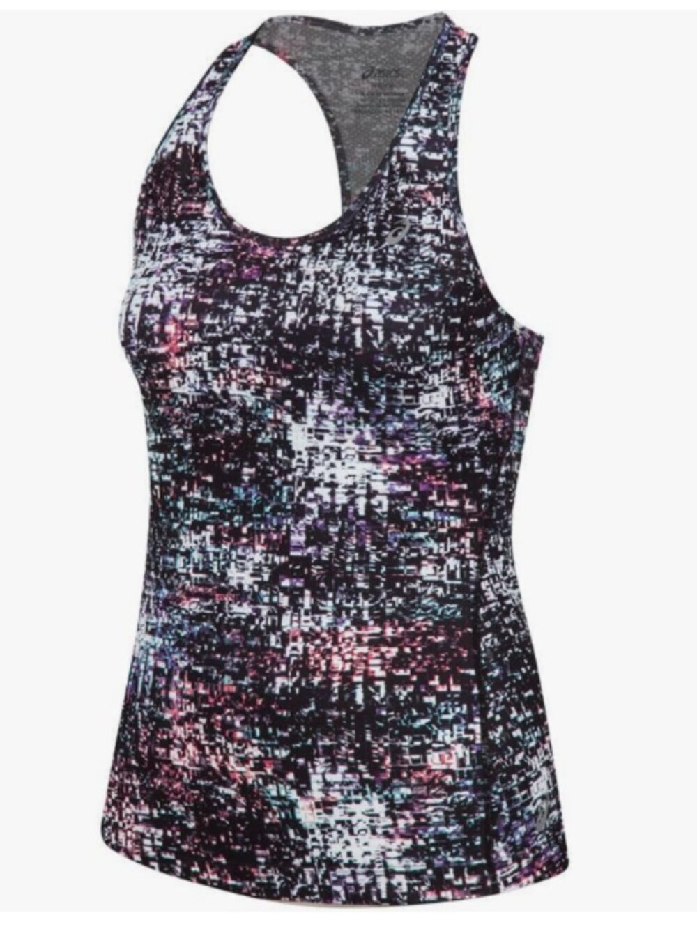 ASICS Women's Emma Racerback Tank, Static Print, Medium